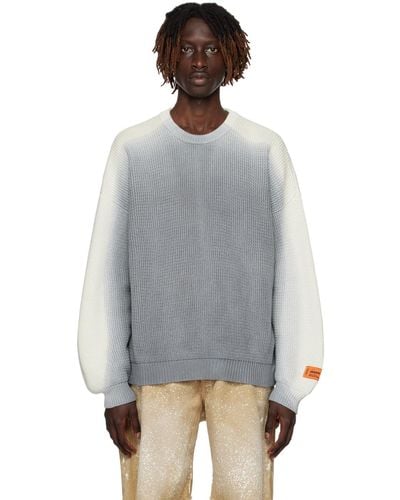 Heron Preston Grey Gradient Sweater
