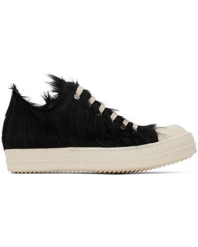 Rick Owens Low Lace-up Sneakers - Black