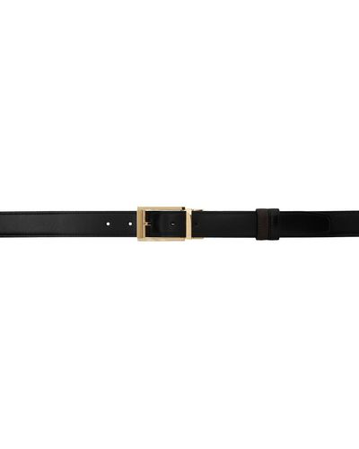 Dunhill Reversible Black & Brown Pin-buckle Belt