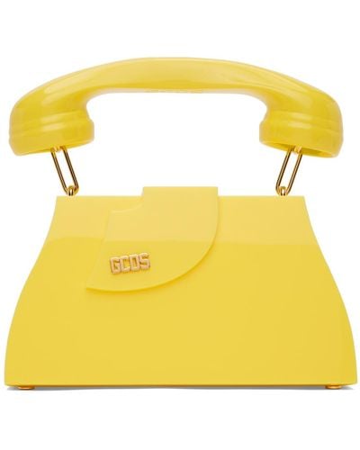 Gcds Moyen sac comma jaune à poignée en forme de téléphone