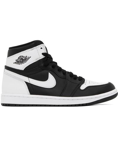 Nike Black & White Air Jordan 1 Retro High Og Sneakers
