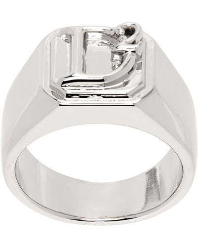 DSquared² Silver Statement Ring - Metallic