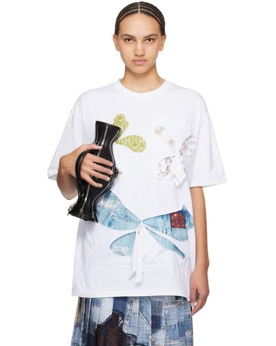 ANDERSSON BELL ホワイト Kyra Blooming Flowers Tシャツ