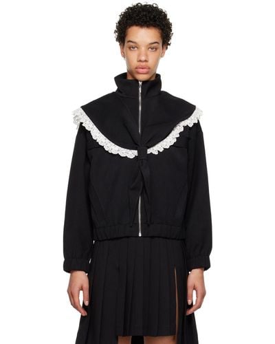 ShuShu/Tong Ssense Exclusive Sailor Collar Jacket - Black