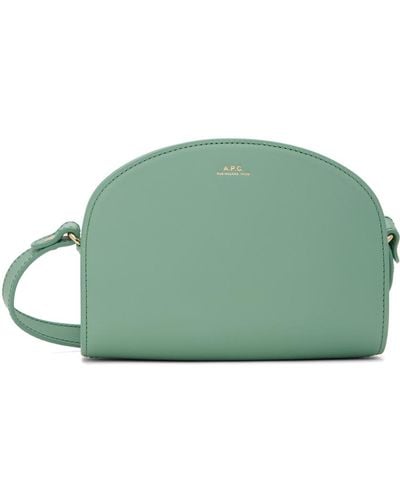 A.P.C. Demi-Lune Mini Bag - Green