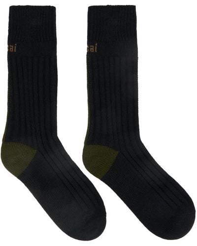 Sacai Black Back Line Socks