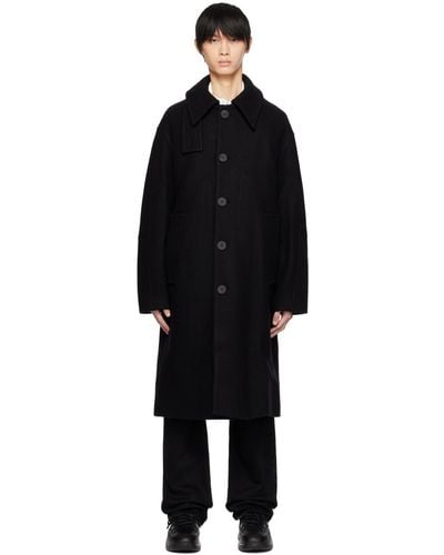 WOOYOUNGMI Manteau noir à col classique