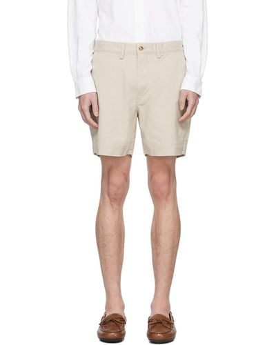 Polo Ralph Lauren Beige Four-pocket Shorts - Natural