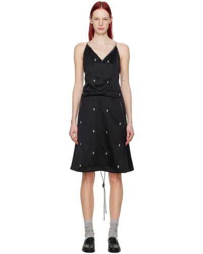 Wales Bonner Honour Midi Dress - Black