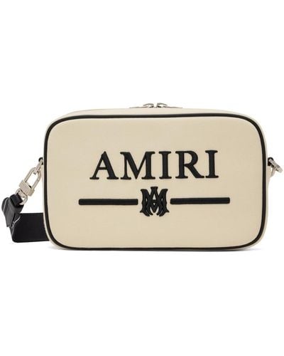Amiri オフホワイト カメラバッグ - ブラック