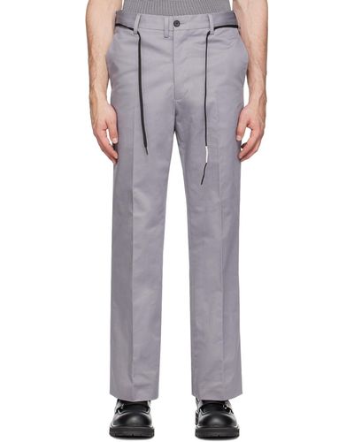 Marni Pantalon droit gris - Multicolore