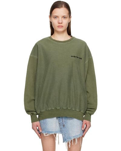 AWAKE NY Pigment-dyed Sweatshirt - Green