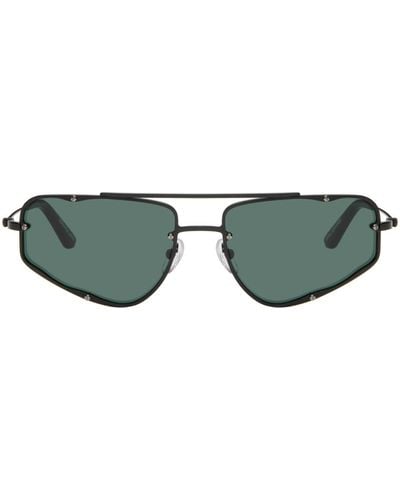 Eckhaus Latta Ssense Exclusive 'the Speed' Sunglasses - Black