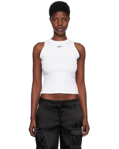 Off-White c/o Virgil Abloh White 'off' Stamp Tank Top - Black