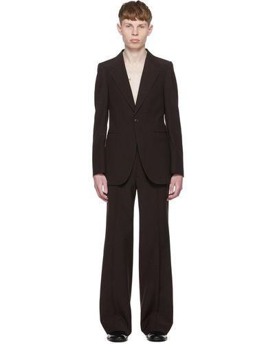 Maison Margiela ブラウン ウール スーツ - ブラック