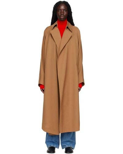 The Row Brown Maia Trench Coat - Black
