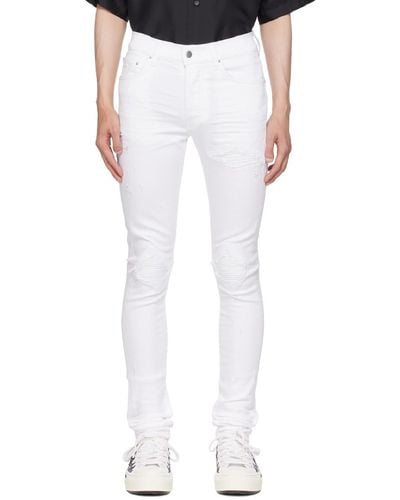 Amiri Mx1 Skinny Jeans - White