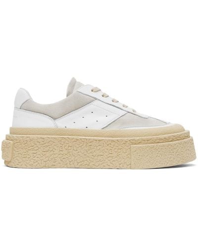 MM6 by Maison Martin Margiela Panelled Low-top Trainers - White