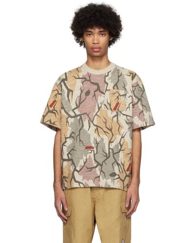 BBCICECREAM T-shirt kaki à motif uflage - Multicolore