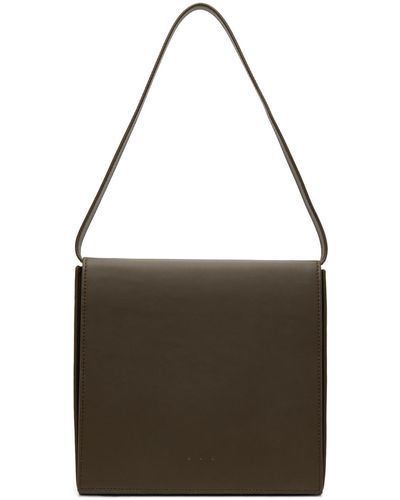 Aesther Ekme Sac carré brun - Noir