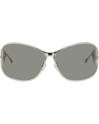 Blumarine Wraparound Sunglasses - Black
