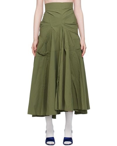 TALIA BYRE Pocket Maxi Skirt - Green
