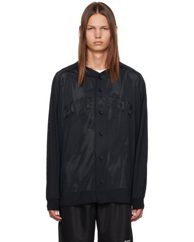 Givenchy Chemise noire à col en v