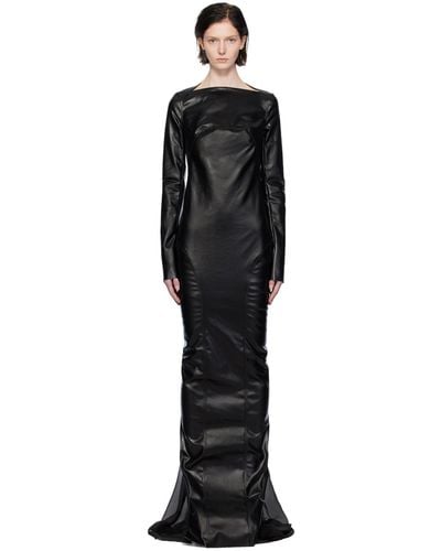 Rick Owens Long Denim Dress - Black