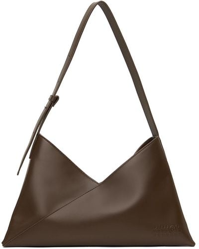 MM6 by Maison Martin Margiela Triangle 6 Shoulder Bag - Brown
