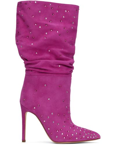 Paris Texas Holly Slouchy Boots - Pink