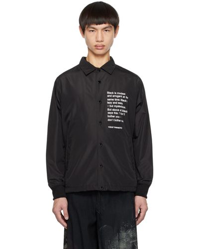 Yohji Yamamoto Black New Era Edition Coach Jacket