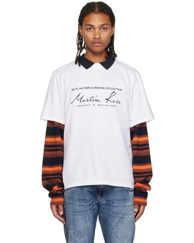 Martine Rose ホワイト Classic Tシャツ