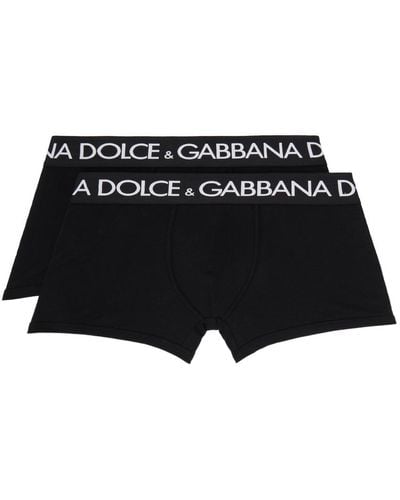 Dolce & Gabbana Ensemble de deux boxers noirs