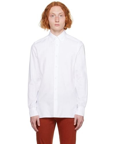 ZEGNA White Button Up Shirt