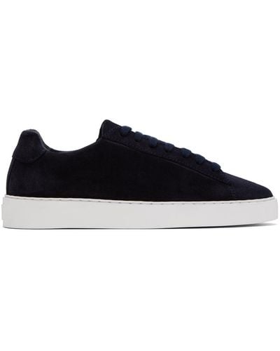 Norse Projects Navy Court Trainers - Black