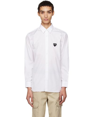 COMME DES GARÇONS PLAY Comme des garçons play chemise blanche à logo