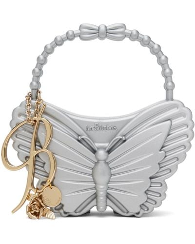Blumarine Forbitches Edition Butterfly-Shaped Bag - Grey