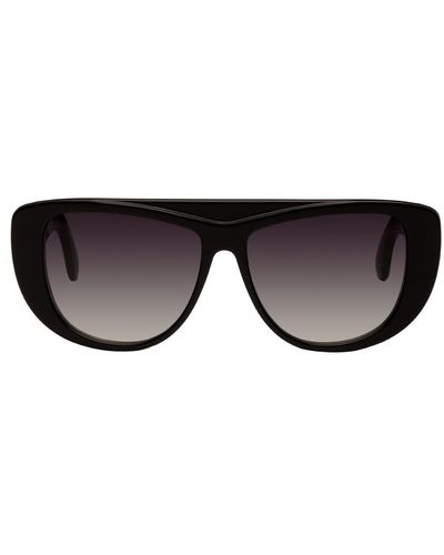 Alaïa Oversized Mask Sunglasses - Black
