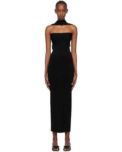 Totême Toteme Black Slip-through Midi Dress