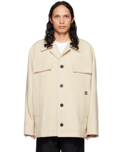 WOOYOUNGMI Beige Brushed Jacket - Natural