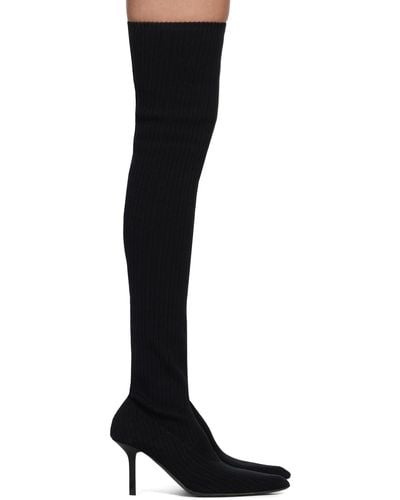 Dion Lee Pointed Tall Boots - Black