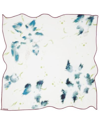 Lemaire Flower Scarf - Blue