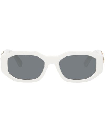 Versace White Medusa biggie Sunglasses - Black