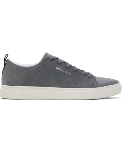 PS by Paul Smith Gray Suede Lee Sneakers - Black