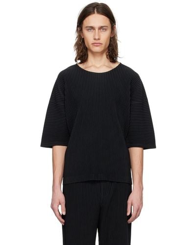 Homme Plissé Issey Miyake T-shirt monthly color march noir