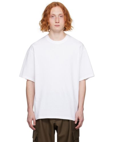 Lownn T-shirt blanc à col ras du cou