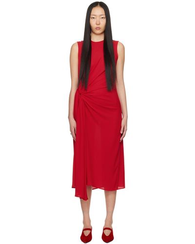 Beaufille Hari Midi Dress - Red