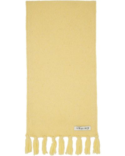 Our Legacy Knotted Fringe Scarf - Yellow