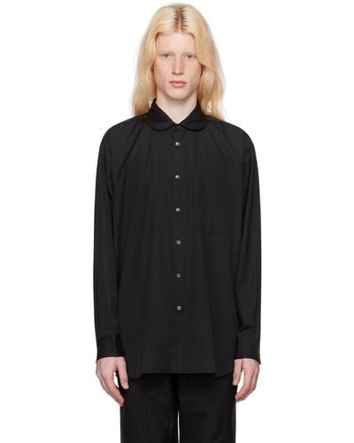 Comme des Garçons Chemise noire à col écolier