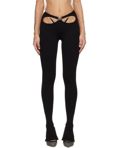 Mugler Black Cutout Trousers